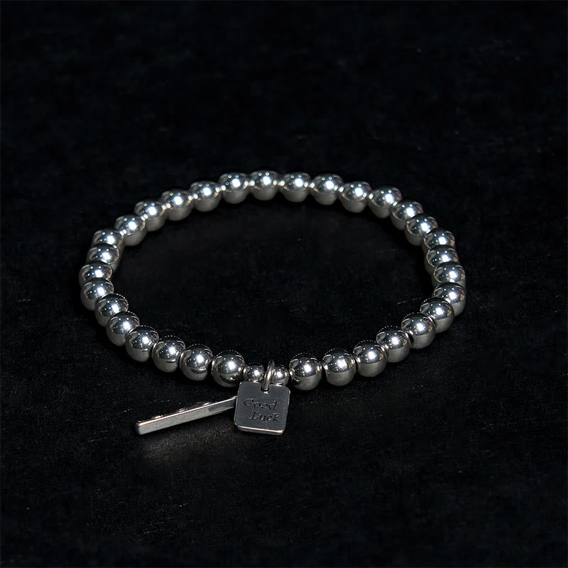 Foviel Titan Stahl Good Glück Balance Armband