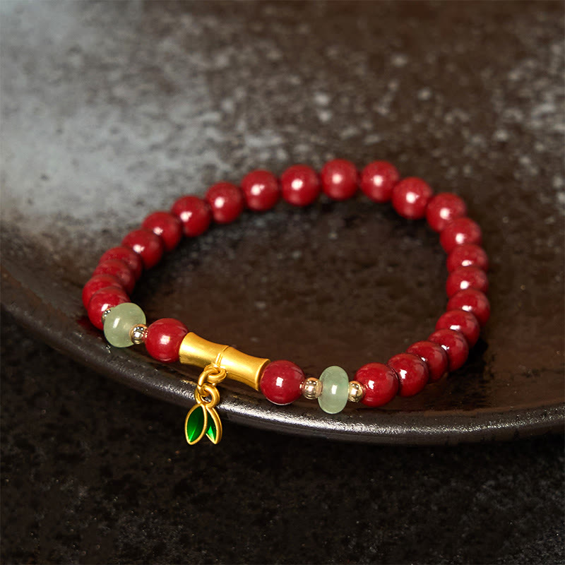 Bracelet de concentration en bambou et cinabre Foviel