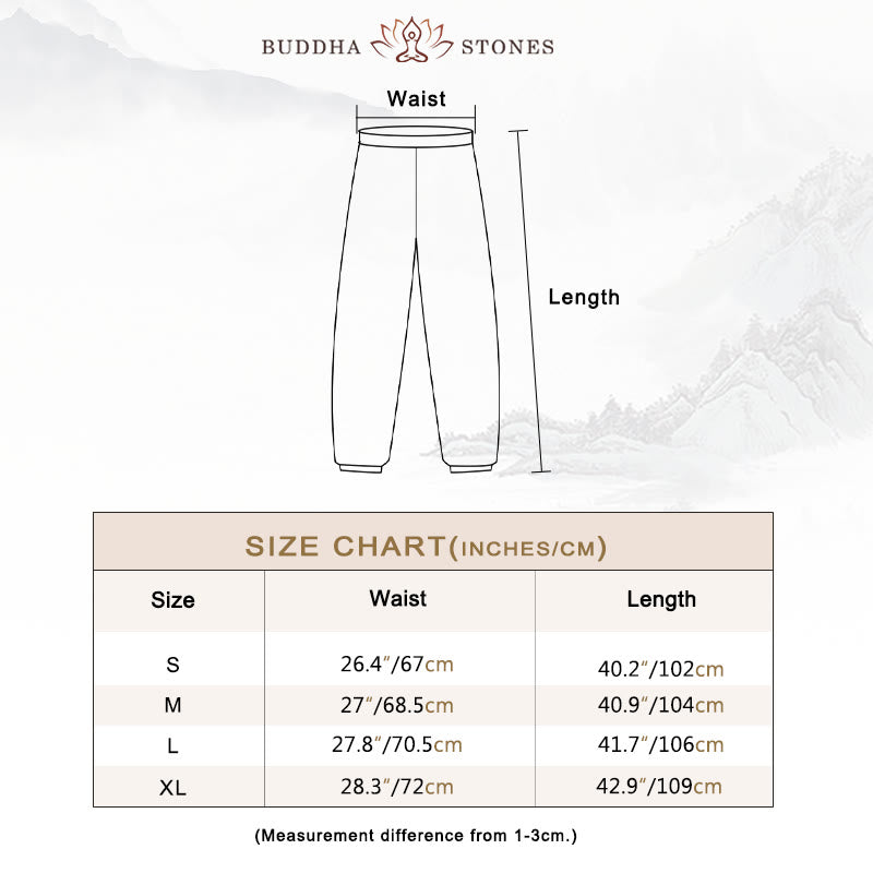 Buddha Stones 2Pcs V-Neck Three Quarter Sleeve Shirt Top Pants Meditation Zen Tai Chi Cotton Clothing Women's Set - image 4