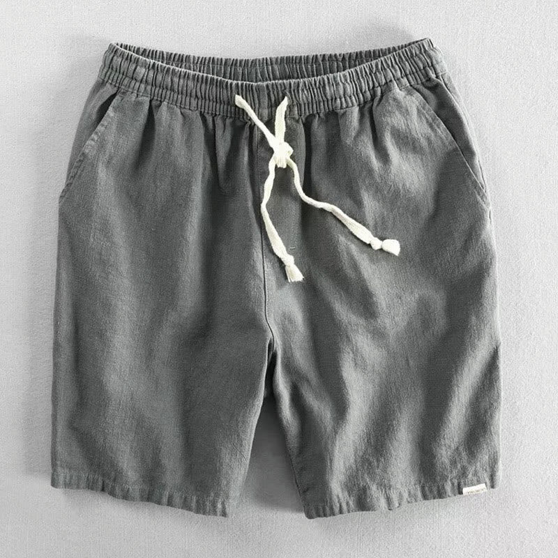 Buddha Stones Drawstring Elastic Waist Men's Shorts With Pockets - DarkGray - US/UK/AU40,EU50 (3XL) - image 0