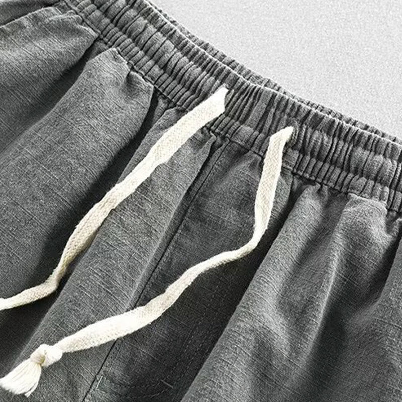 Buddha Stones Drawstring Elastic Waist Men's Shorts With Pockets - image 1