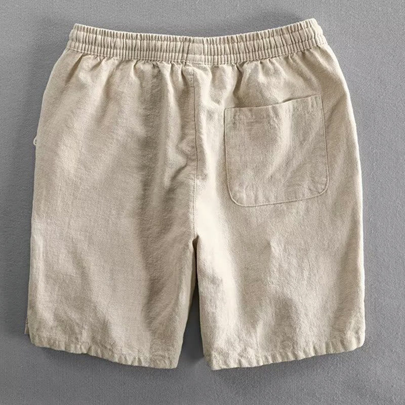 Buddha Stones Drawstring Elastic Waist Men's Shorts With Pockets - image 13