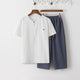 Camiseta blanca y pantalón gris pizarra / US/UK/AU36,EU46 (L)