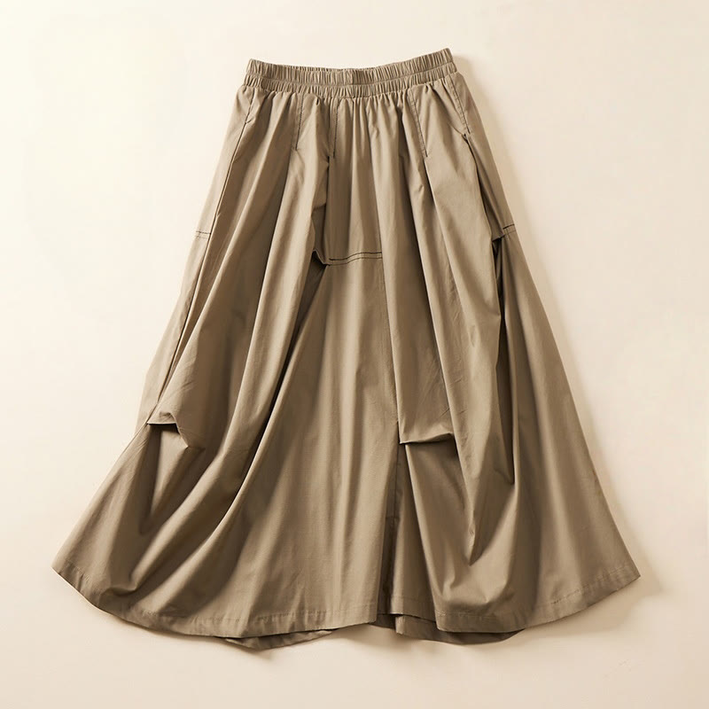 Foviel Summer Casual Irregular Design Women's Skirt With Pockets