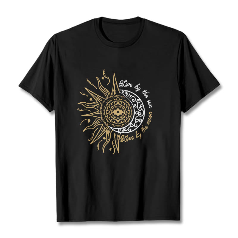 T-shirt Foviel Live By The Sun Love By The Moon