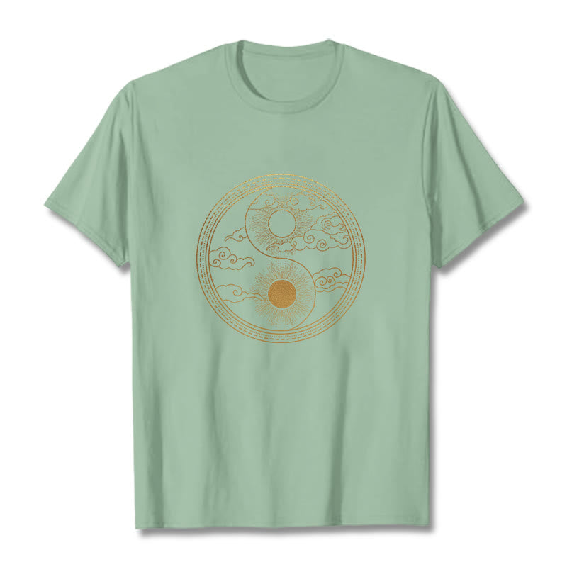 T-shirt Foviel Yin Yang Soleil Nuages de bon augure