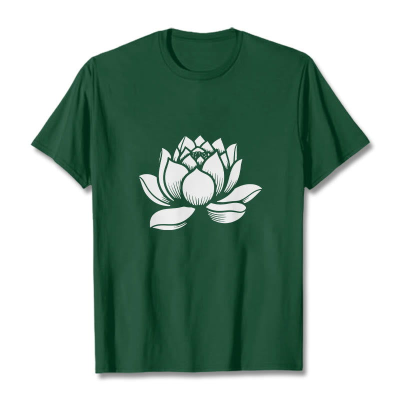 T-shirt Foviel motif fleur de lotus