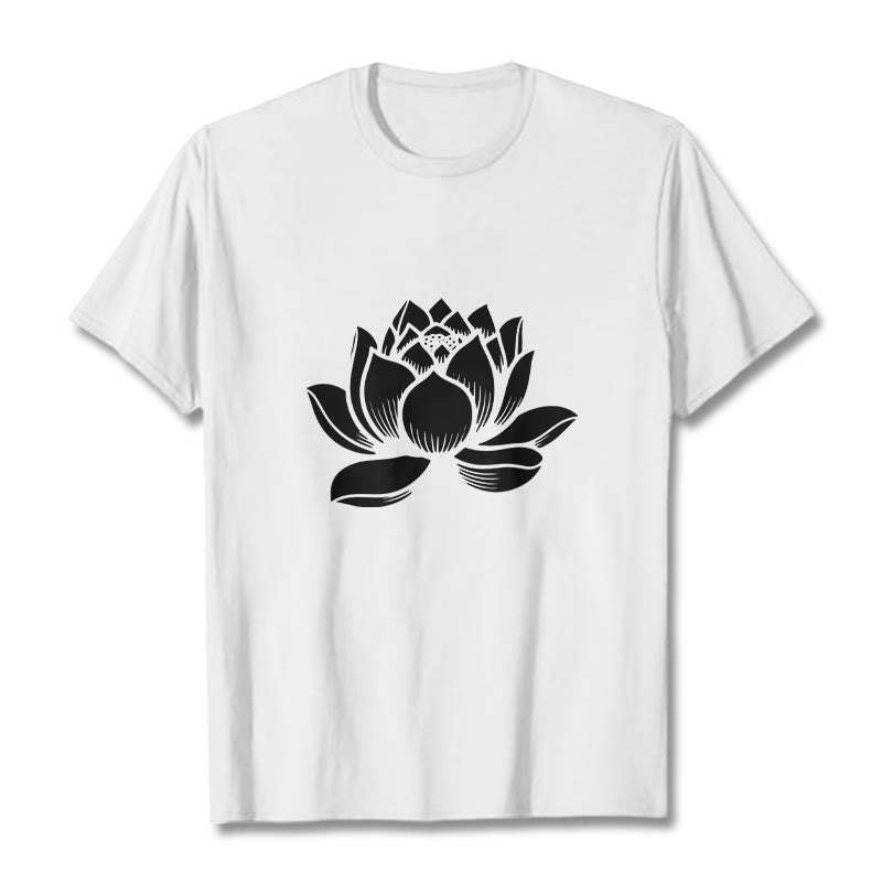 T-shirt Foviel motif fleur de lotus