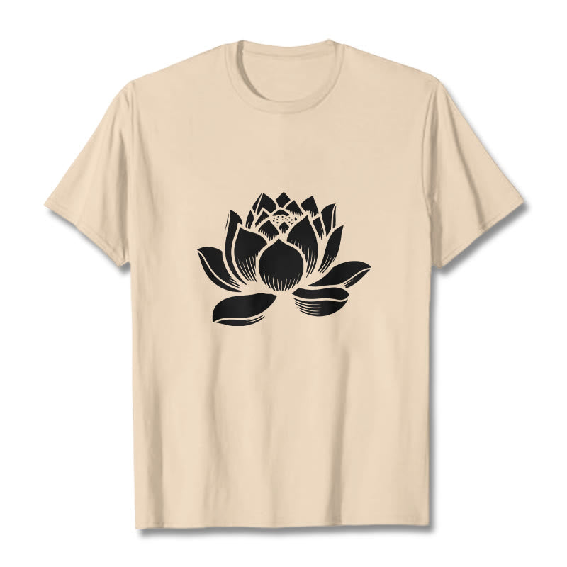 T-shirt Foviel motif fleur de lotus
