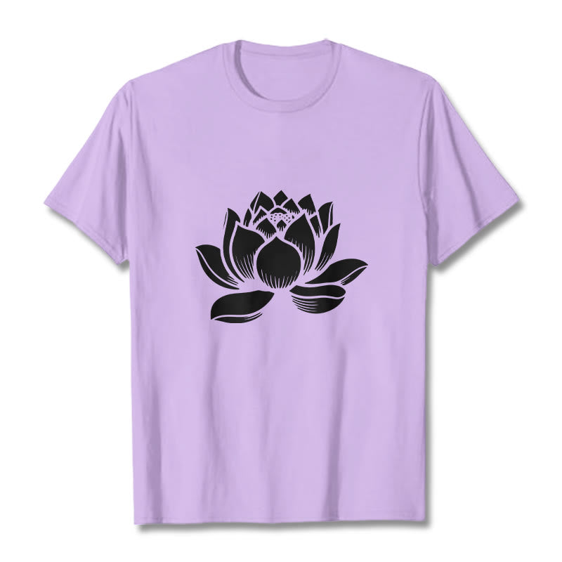T-shirt Foviel motif fleur de lotus