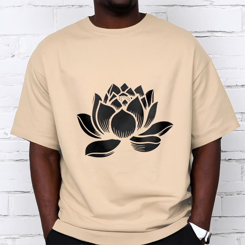 T-shirt Foviel motif fleur de lotus