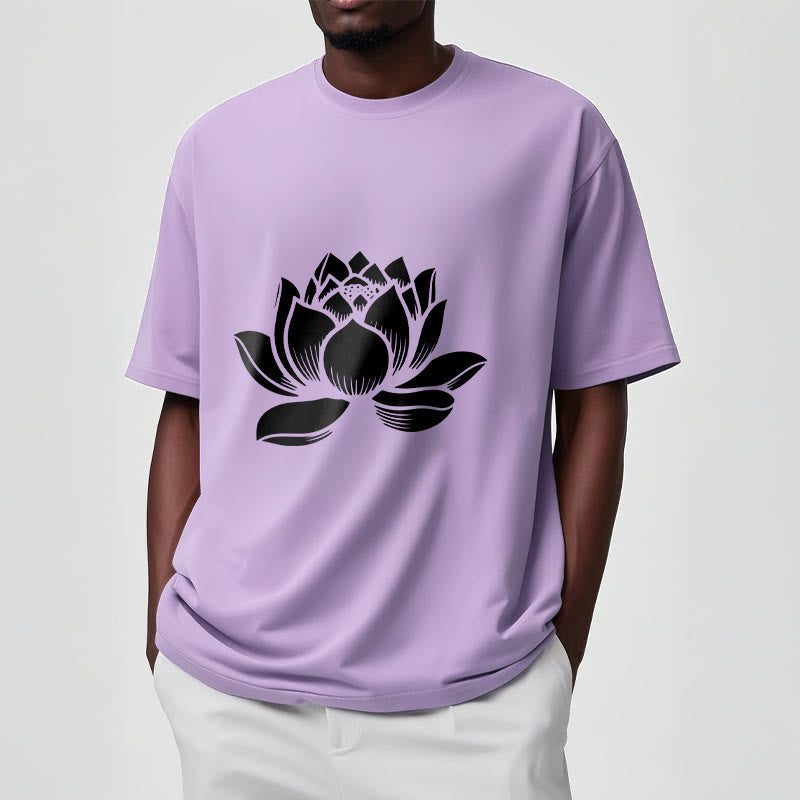 T-shirt Foviel motif fleur de lotus