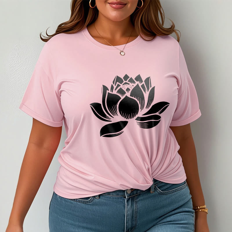 T-shirt Foviel motif fleur de lotus