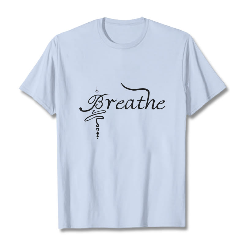 T-shirt Foviel Breathe Word