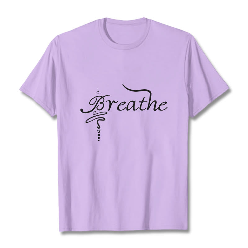 T-shirt Foviel Breathe Word