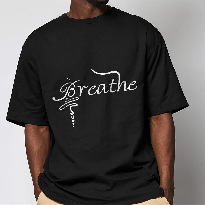 T-shirt Foviel Breathe Word