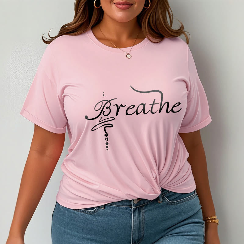 T-shirt Foviel Breathe Word