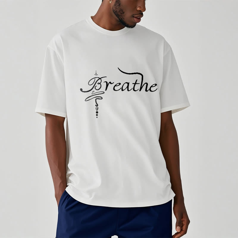 T-shirt Foviel Breathe Word
