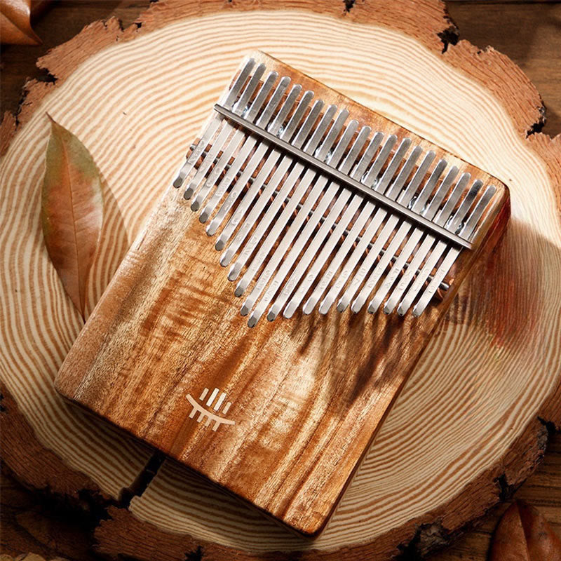 Foviel Kalimba 21 Tasten Daumen Klavier Acacia Maple Sapele Holz Portable Finger Klavier