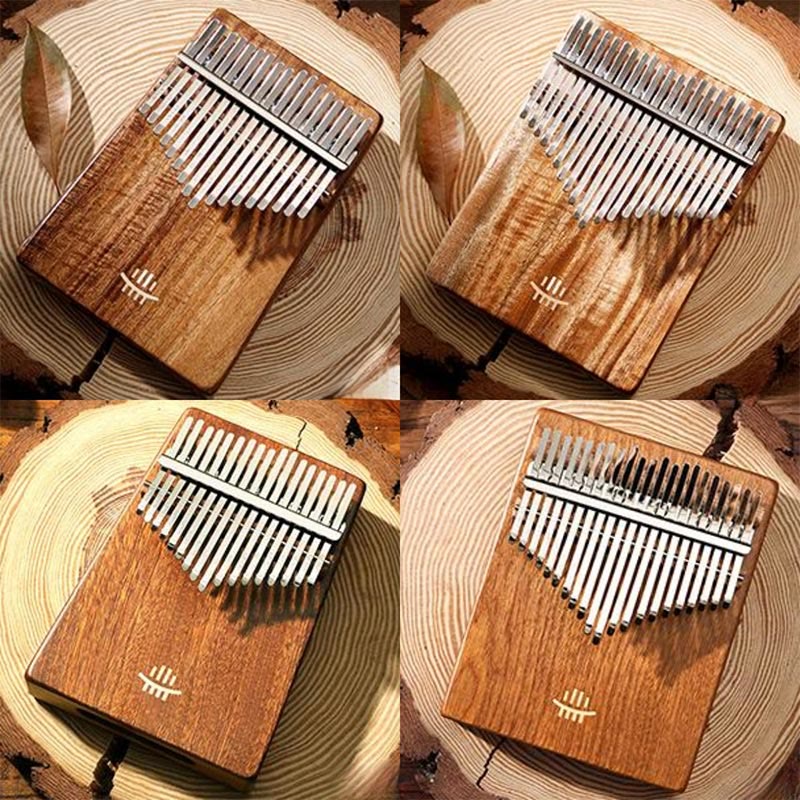 Foviel Kalimba 21 Tasten Daumen Klavier Acacia Maple Sapele Holz Portable Finger Klavier