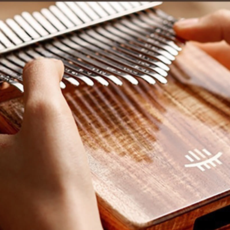 Foviel Kalimba 21 Tasten Daumen Klavier Acacia Maple Sapele Holz Portable Finger Klavier