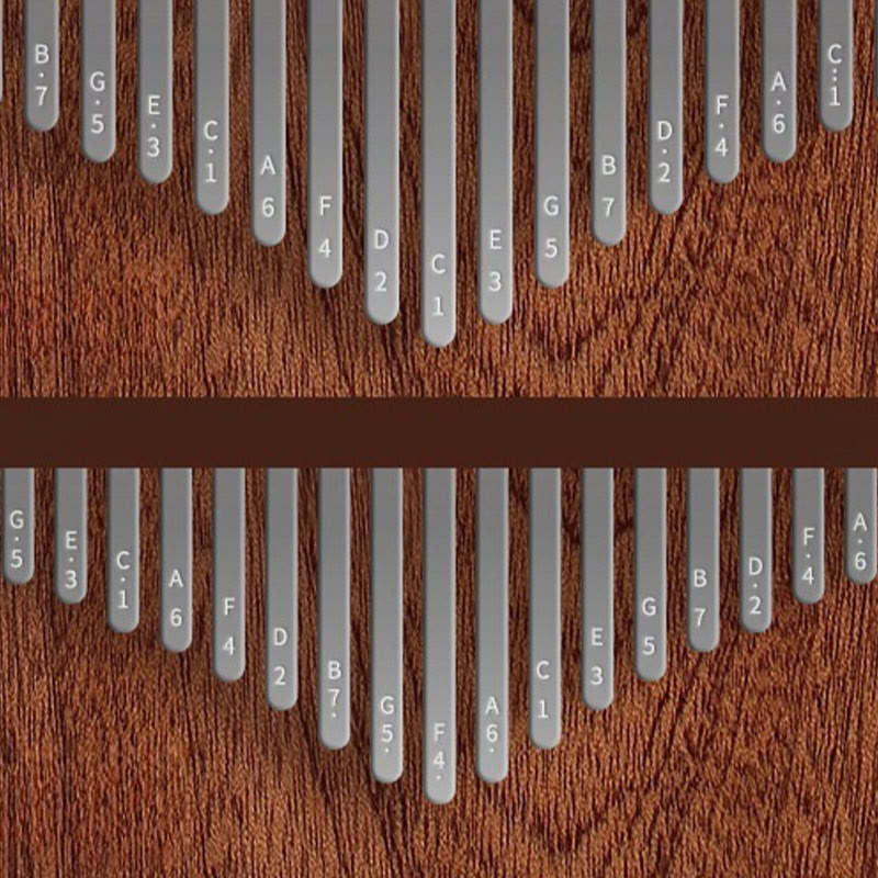 Foviel 21 Keys Kalimba Thumb Piano Yellow Sandalwood Portable Finger Piano