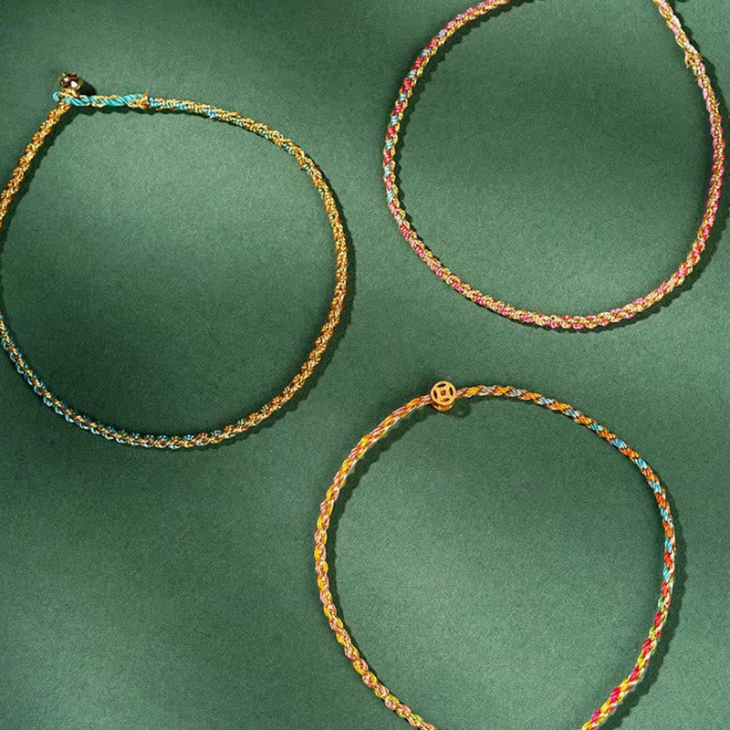 FREE Today: Luck Strength Colorful Rope Coin Bead Extra Thin Braided Bracelet - image 24