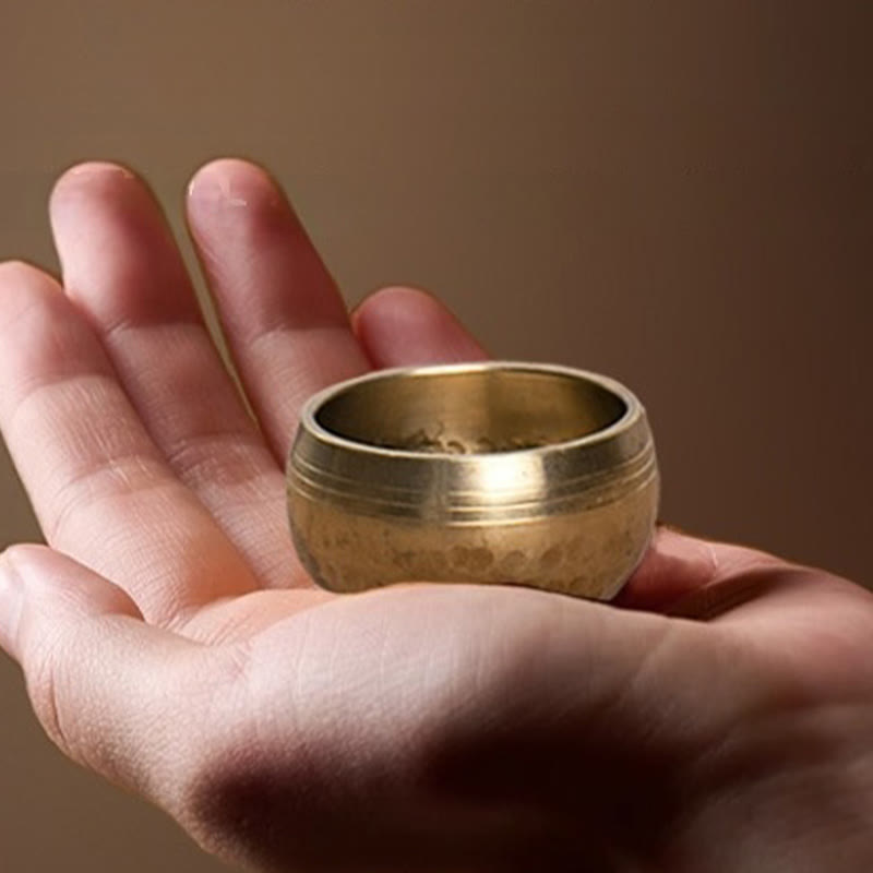 Foviel Handgefertigte Mini-Singenschale für spirituell und Meditation Klangschüssel Set 1.57*0.98 IN