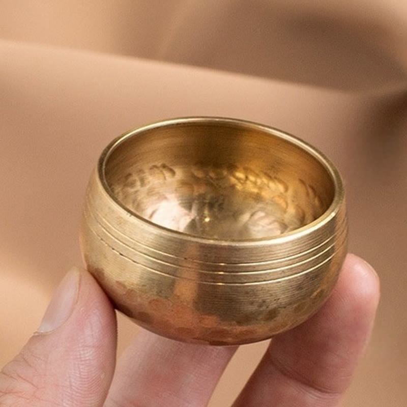 Foviel Handgefertigte Mini-Singenschale für spirituell und Meditation Klangschüssel Set 1.57*0.98 IN