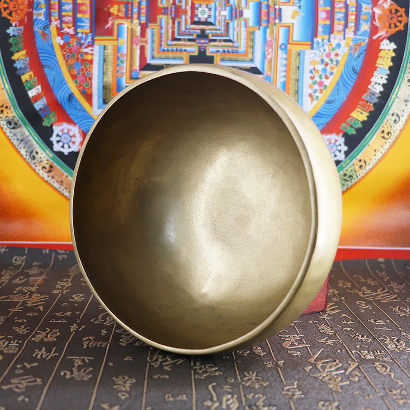 Foviel Handgefertigte Nepal Golden Singing Bowl Einfaches Design für spirituell und Meditation Klangschale Set