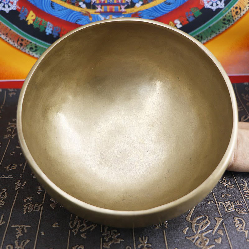 Foviel Handgefertigte Nepal Golden Singing Bowl Einfaches Design für spirituell und Meditation Klangschale Set
