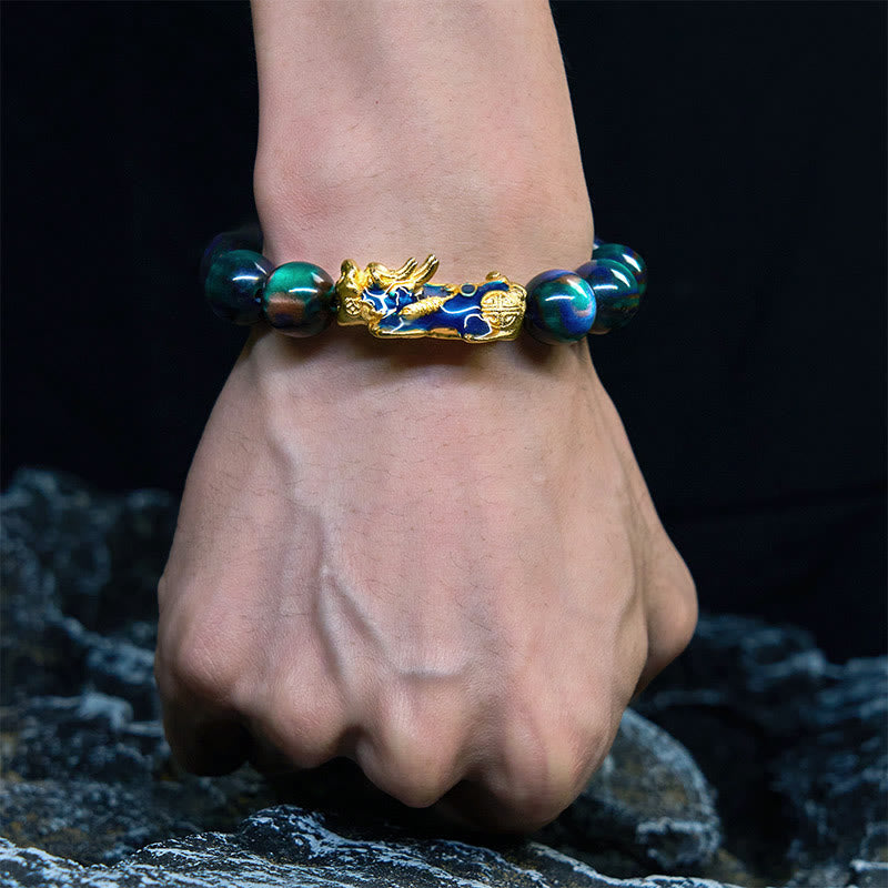 Foviel Colorful Sea Willow Color Change PiXiu Positive Healing Bracelet