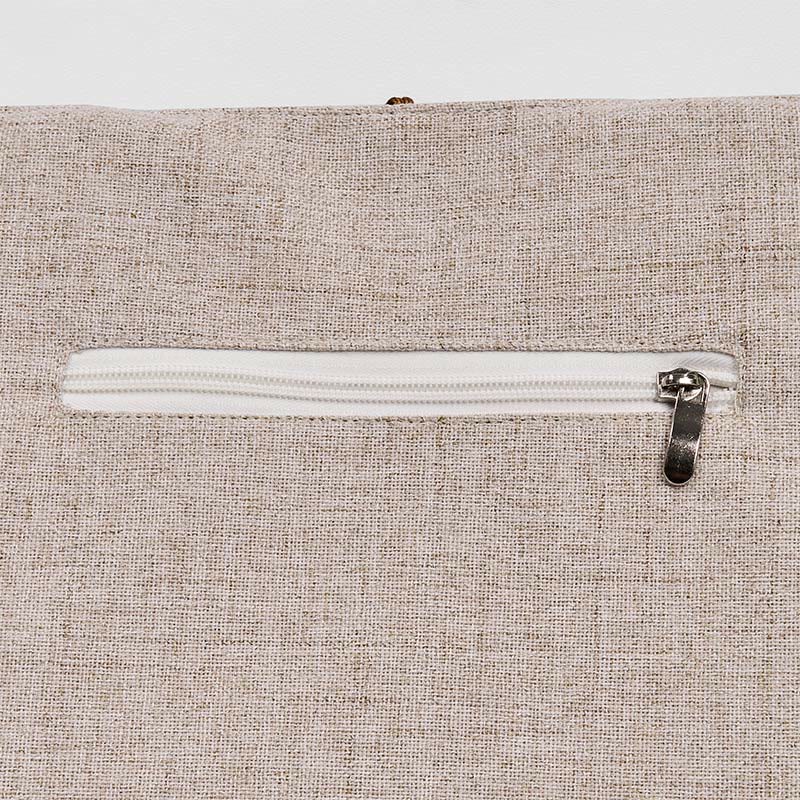 Foviel Magnolia Stickerei Leinwand Polyester Schultertasche