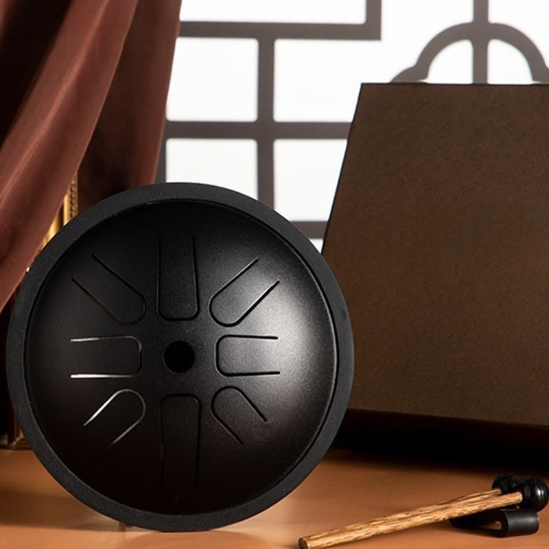 Foviel Steel Tongue Drum Sound Healing Yoga Meditation Drum Kit 8 Note 6 Inch Percussion Instrument