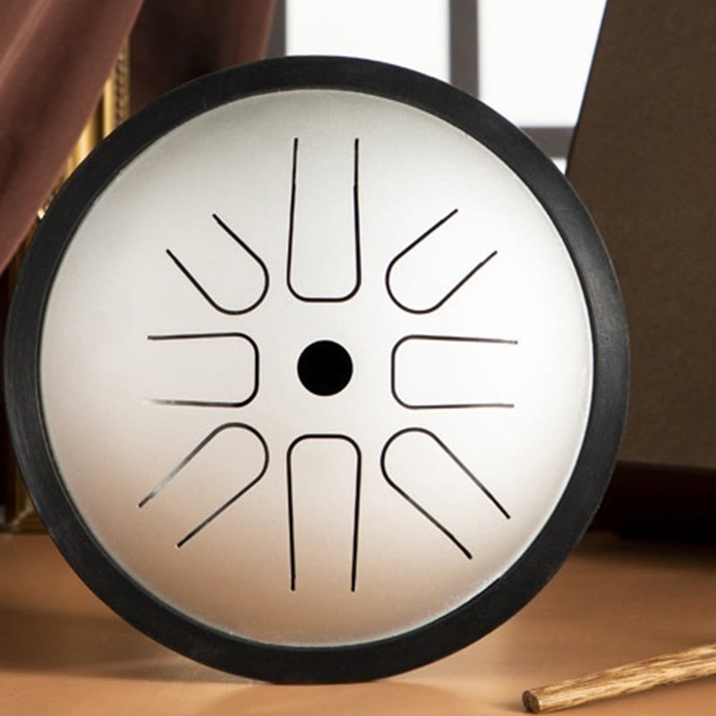 Foviel Steel Tongue Drum Sound Healing Yoga Meditation Drum Kit 8 Note 6 Inch Percussion Instrument