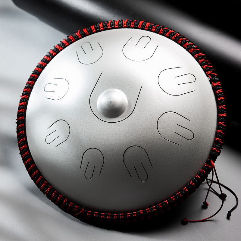 Kit de tambour à langue en acier Foviel pour la sonothérapie, le yoga et la méditation, instrument handpan 9 notes de 15 pouces