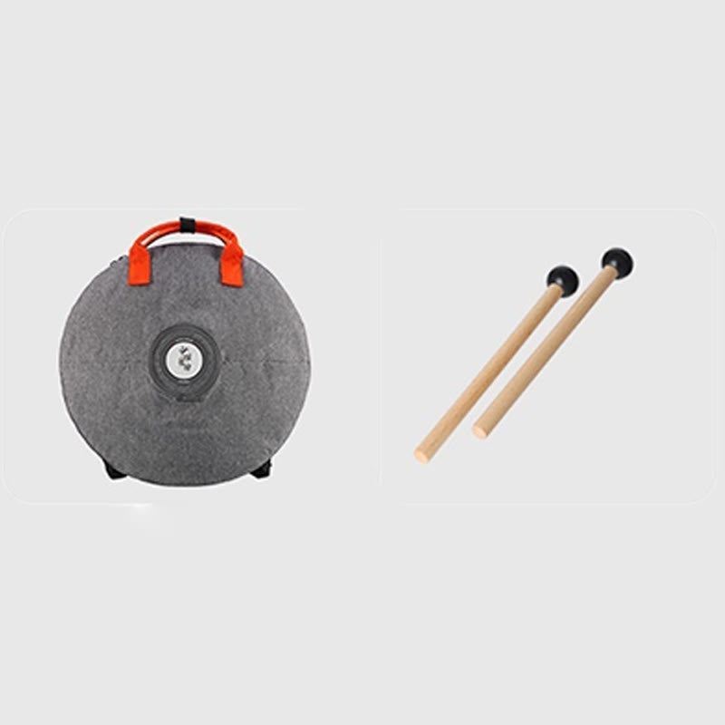 Kit de tambour à langue en acier Foviel pour la sonothérapie, le yoga et la méditation, instrument handpan 9 notes de 15 pouces