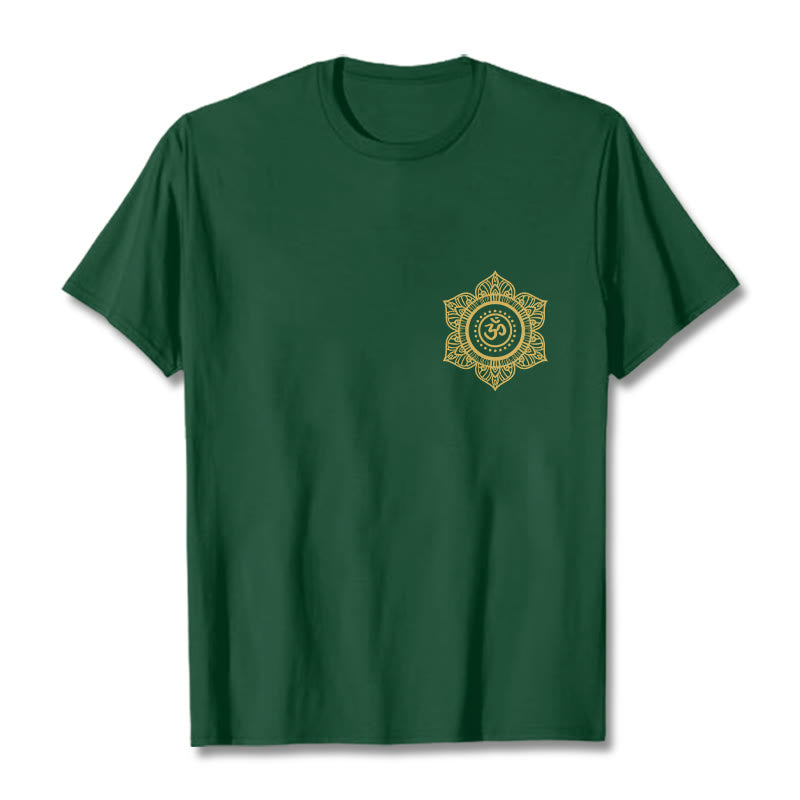 Foviel Golden Mandala OM Muster Tee T-Shirt