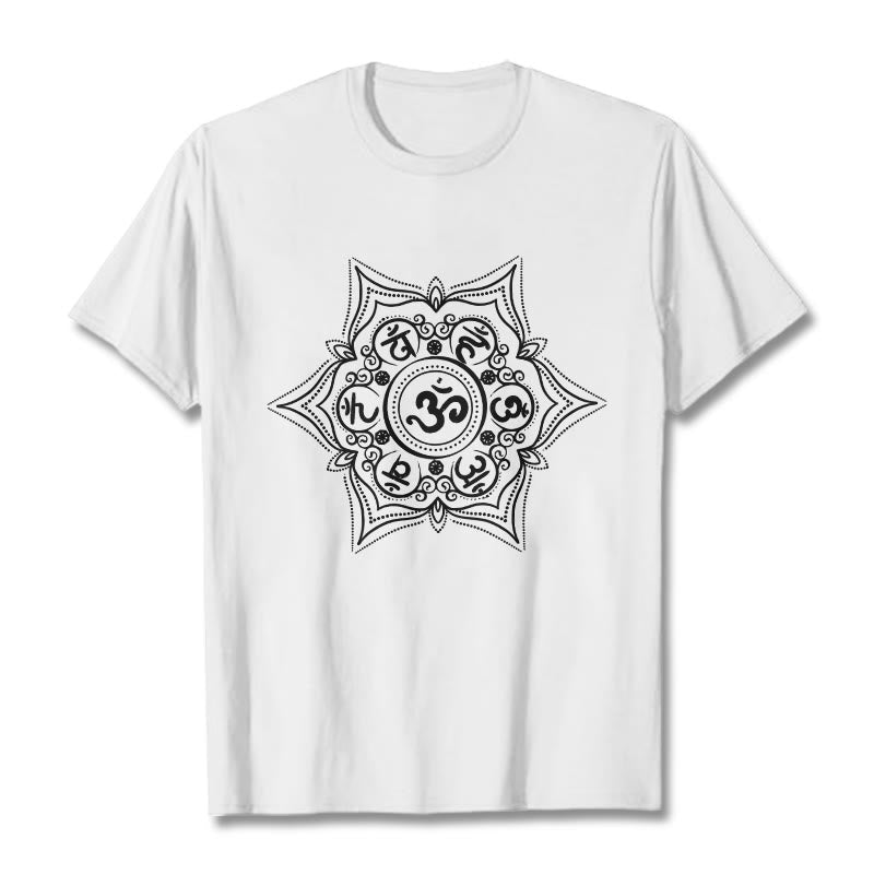 Foviel Mandala Om Mani Padme Hum Tee T-shirt
