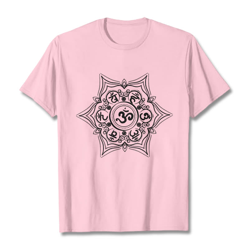 Foviel Mandala Om Mani Padme Hum Tee T-shirt