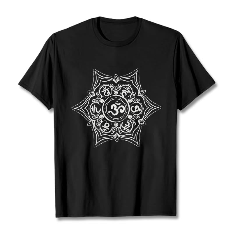 Foviel Mandala Om Mani Padme Hum Tee T-shirt