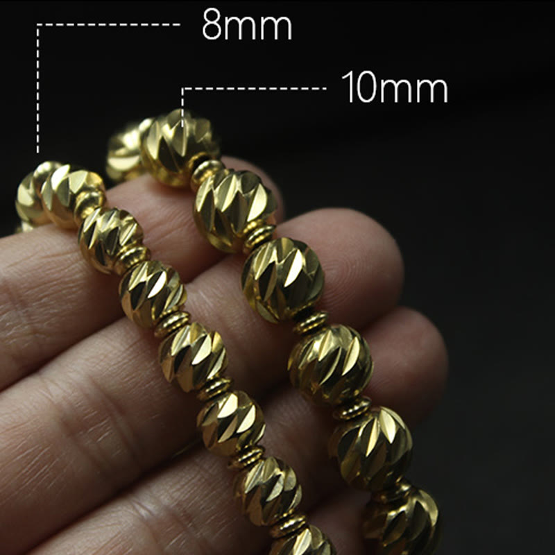 Bracelet Foviel Vintage en cuivre et laiton à motif de sculpture sur couteau vieilli, symbole de richesse