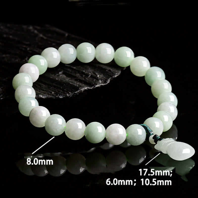 Foviel Natural Jade Money Bag Charm Luck Bracelet