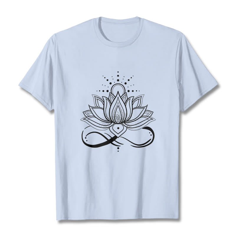 Foviel Lotus Flower Sun Design Tee T-shirt