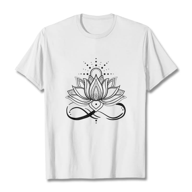 Foviel Lotus Flower Sun Design Tee T-shirt