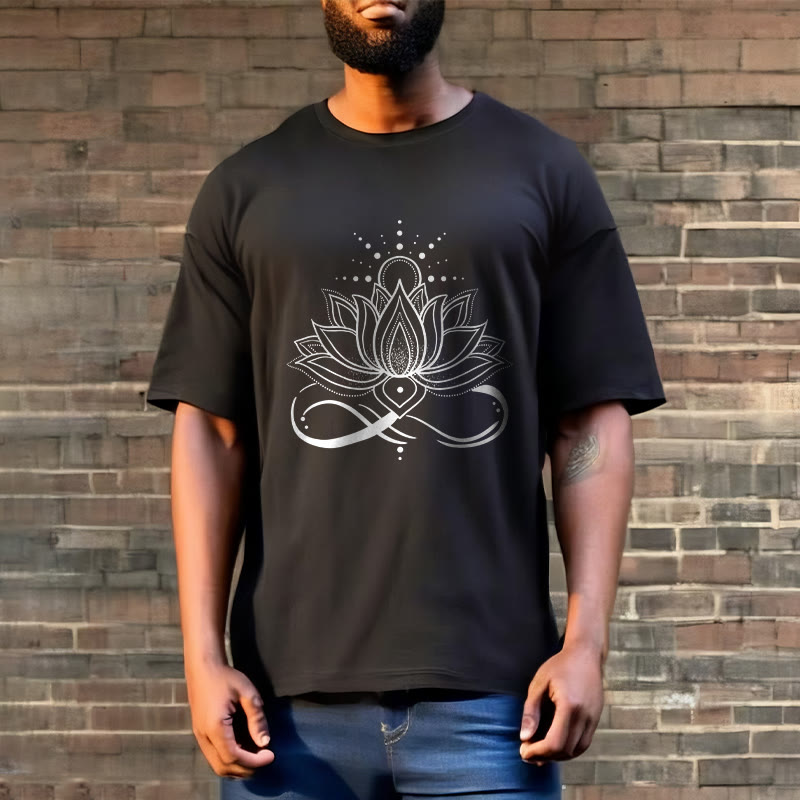 Foviel Lotus Flower Sun Design Tee T-shirt