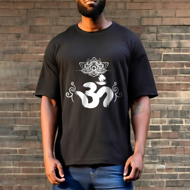 Buddha Stones Om Symbol Sanskrit Floral Tee T-shirt - image 9