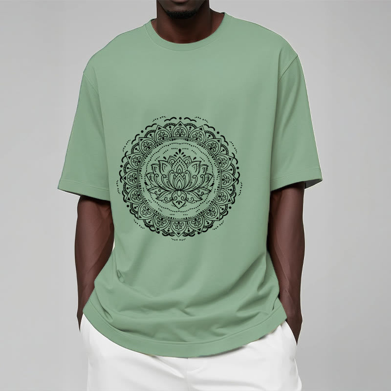 Buddha Stones Mandala Lotus Flower Pattern Tee T-shirt - image 16