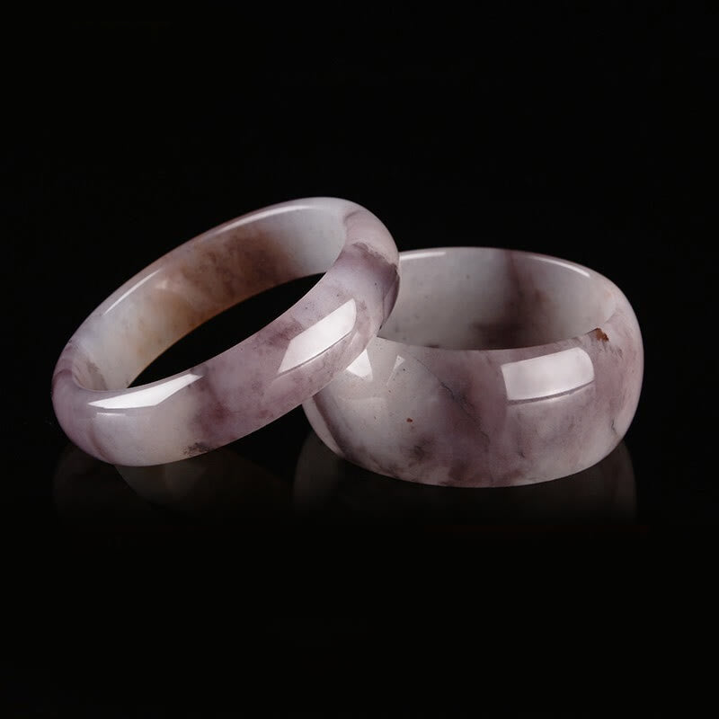 Foviel Purple Jade Happiness Protection Bracelet Bangle
