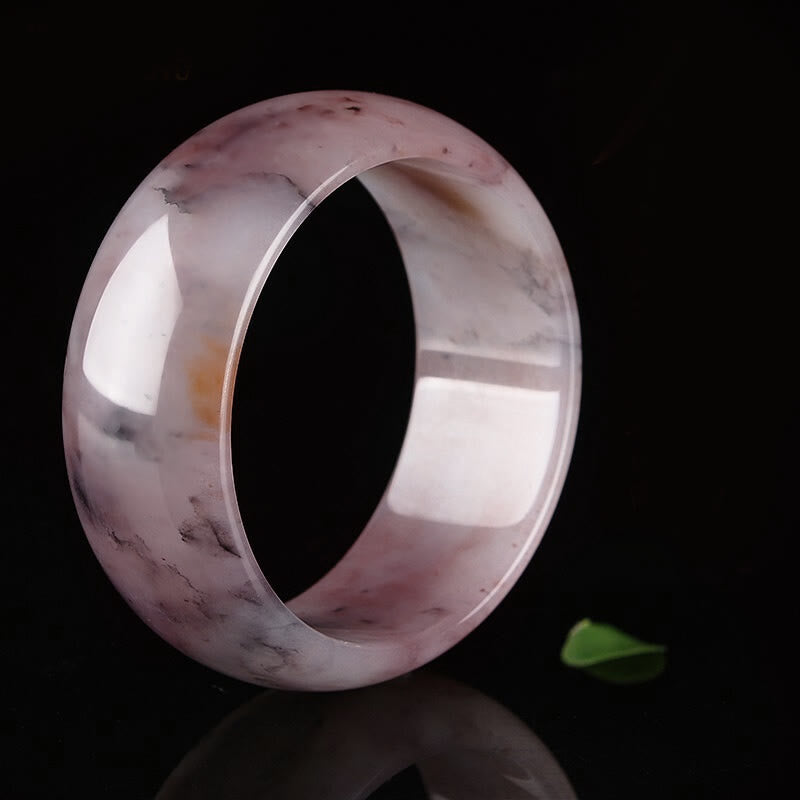 Foviel Purple Jade Happiness Protection Bracelet Bangle